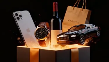 VIP gifts and rewards promotion banner.